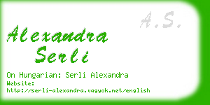 alexandra serli business card